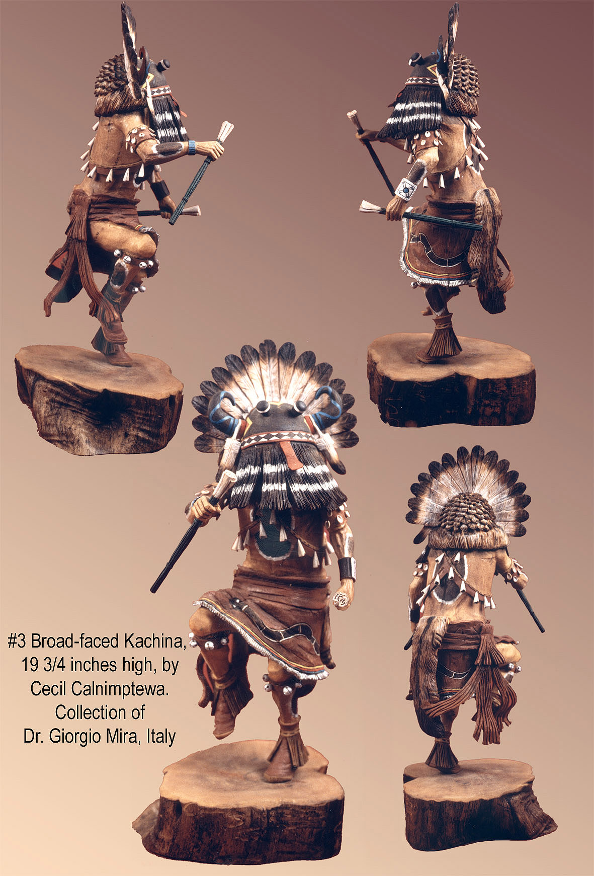 Regina Naha - Hopi Contemporary Koyala Kachina Wearing